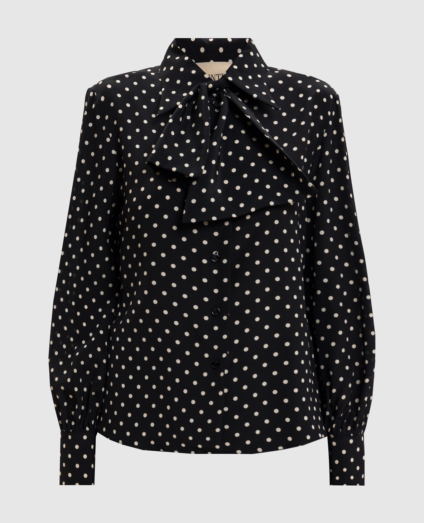 

Black polka dot silk blouse Valentino