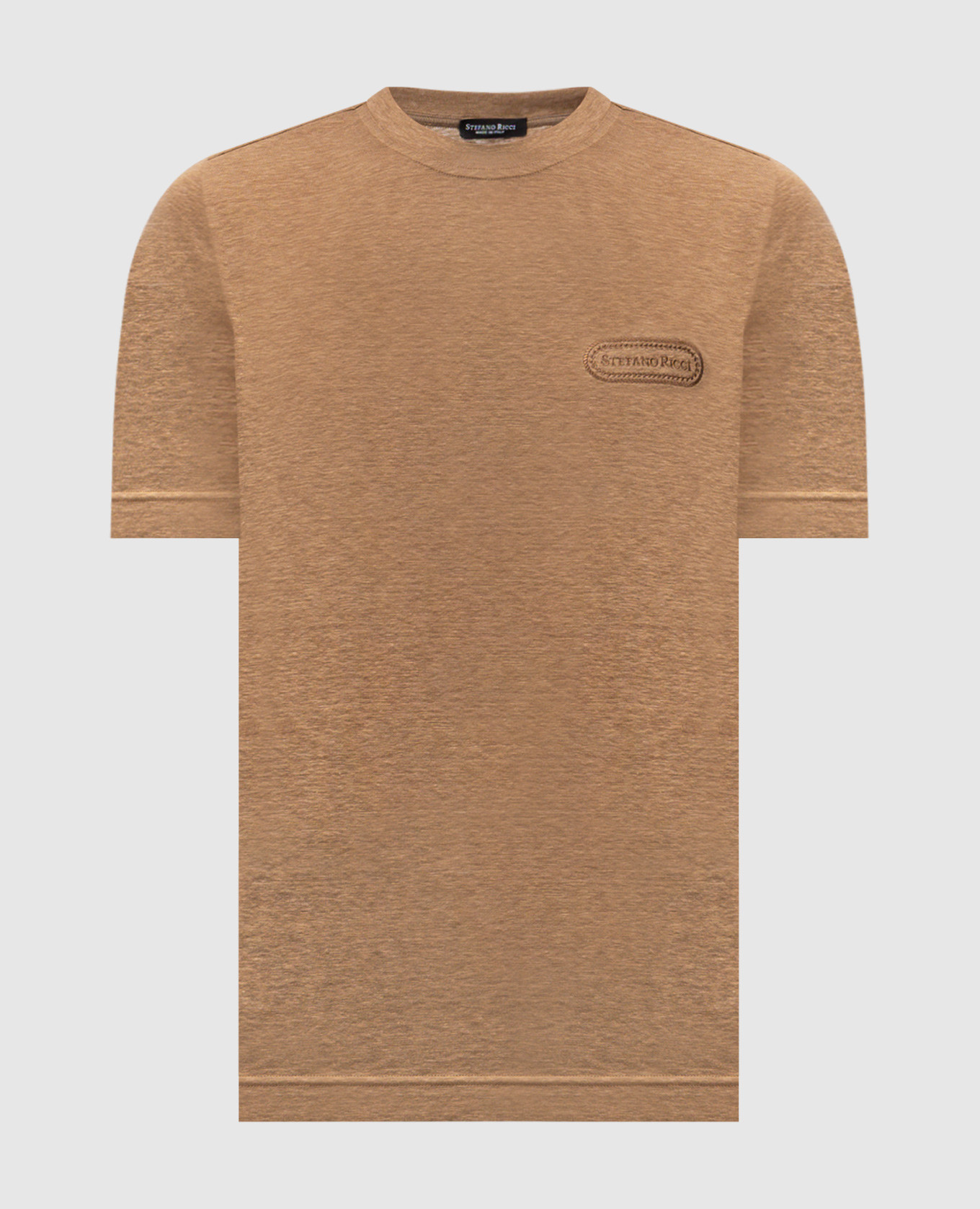 Brown linen T-shirt