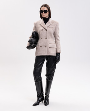 Magda Butrym Beige double-breasted wool jacket BLAZER01139926
