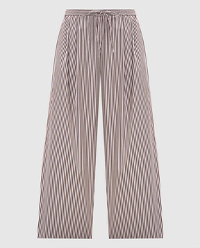 Dolce&Gabbana Brown striped pants FTDJDTFR52K