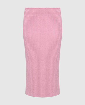 Givenchy Pink alpaca wool midi skirt BW40ZW4ZSM