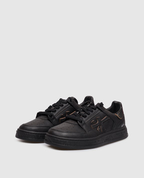 Premiata QUINN black sneakers with logo print QUINN