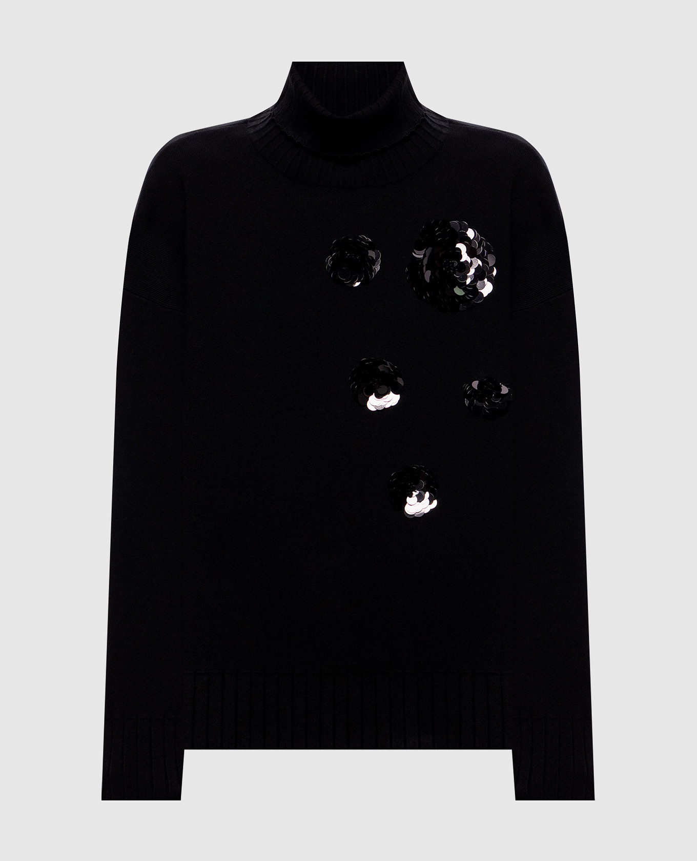 Black golf with sequins Twinset