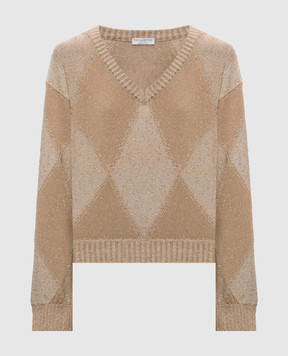 Ballantyne Beige pullover with lurex B1P8645C003
