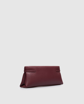 Brunello Cucinelli Burgundy leather clutch MBDKB2785P