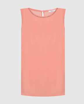 Peserico Pink silk top S08893D07325