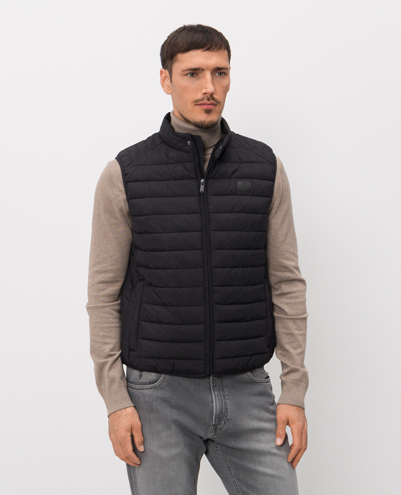 

Black quilted vest Trussardi