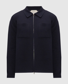 Cashmere&Whiskey Blue cardigan with silk MU10342318519R