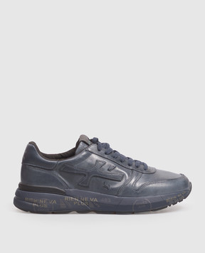 Premiata Mick 1807 blue leather sneakers MICK1807