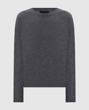 Simonetta Ravizza Denise grey cashmere jumper F06KN117T10
