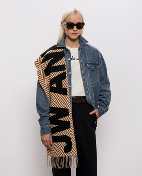 JW Anderson Wool scarf with logo patch SA0011FA0501