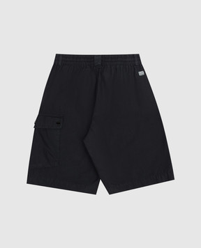 C.P. Company Children's blue shorts with logo patch CUQ00GLLC051014