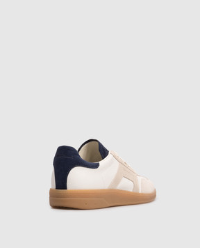 Santoni White leather sneakers with logo WBPL61285FARTEFR