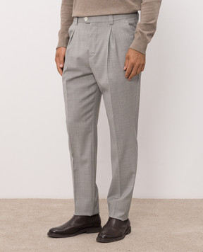 Brunello Cucinelli Gray wool pants MH2443030F