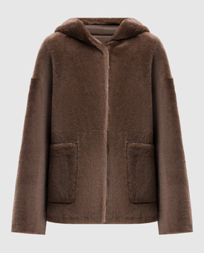 Simonetta Ravizza Brown double-sided sheepskin coat David F06JA442H21