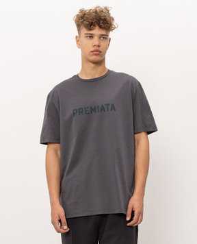 Premiata Gray T-shirt with print PA1075