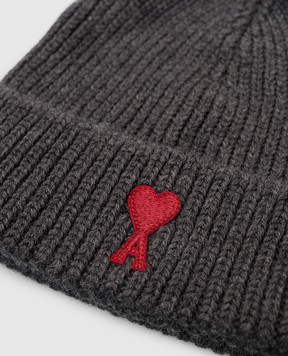 Ami Paris Children's gray wool hat KBO011018