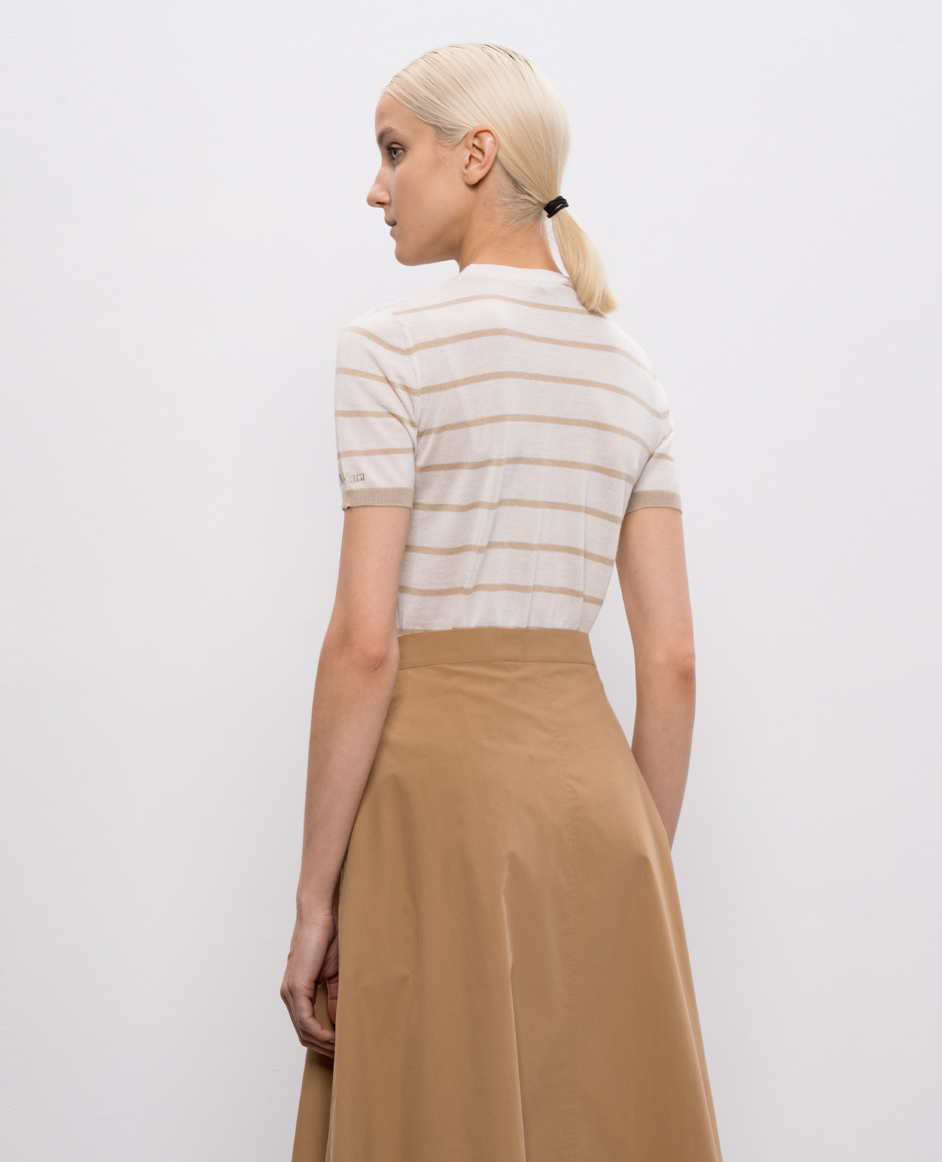 FAVETTA ivory cashmere and silk top Max Mara 4