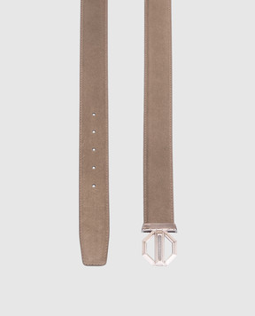 Stefano Ricci Beige suede belt N381SDC554P