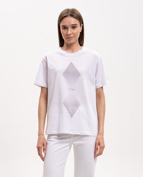 Ballantyne White T-shirt with print BLW254UCTH4