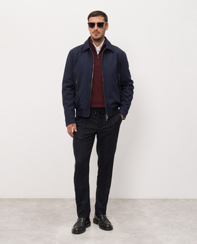 ISAIA Blue wool pants PNC053P9010