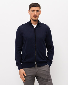 Canali Blue cardigan MK02054C1159