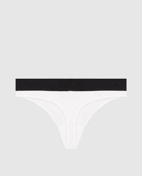 Tom Ford White thong panties with logo pattern KNJ009JEX011