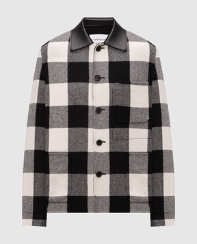 Givenchy Checked shirt-style wool jacket BM01EU16KB
