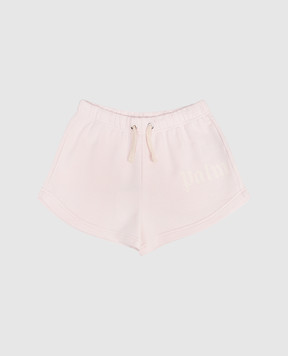 Palm Angels Children's pink shorts with logo print PGCI005S26FLE002
