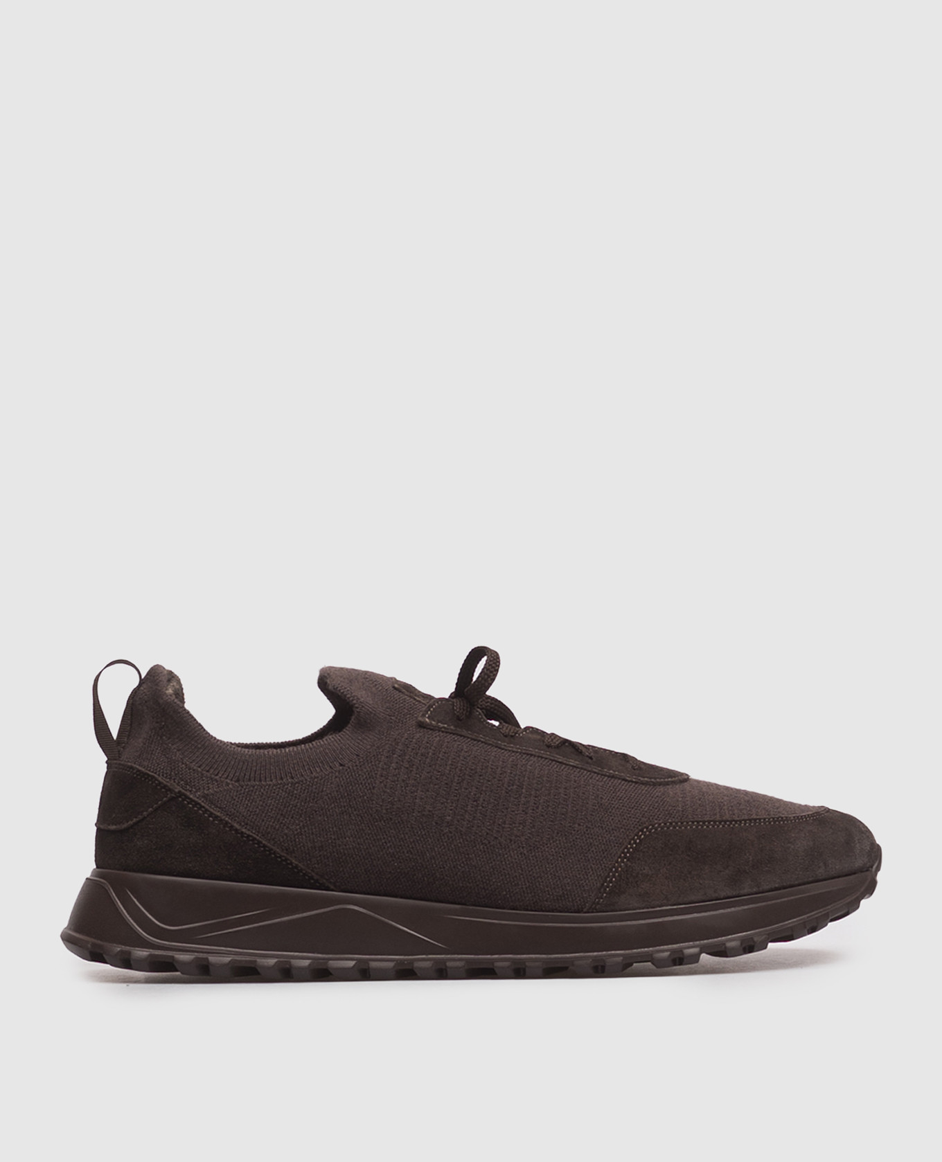 Brown combination sneakers