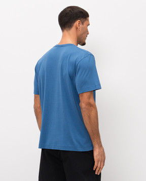 CDLP Blue straight-cut T-shirt MTO016012101