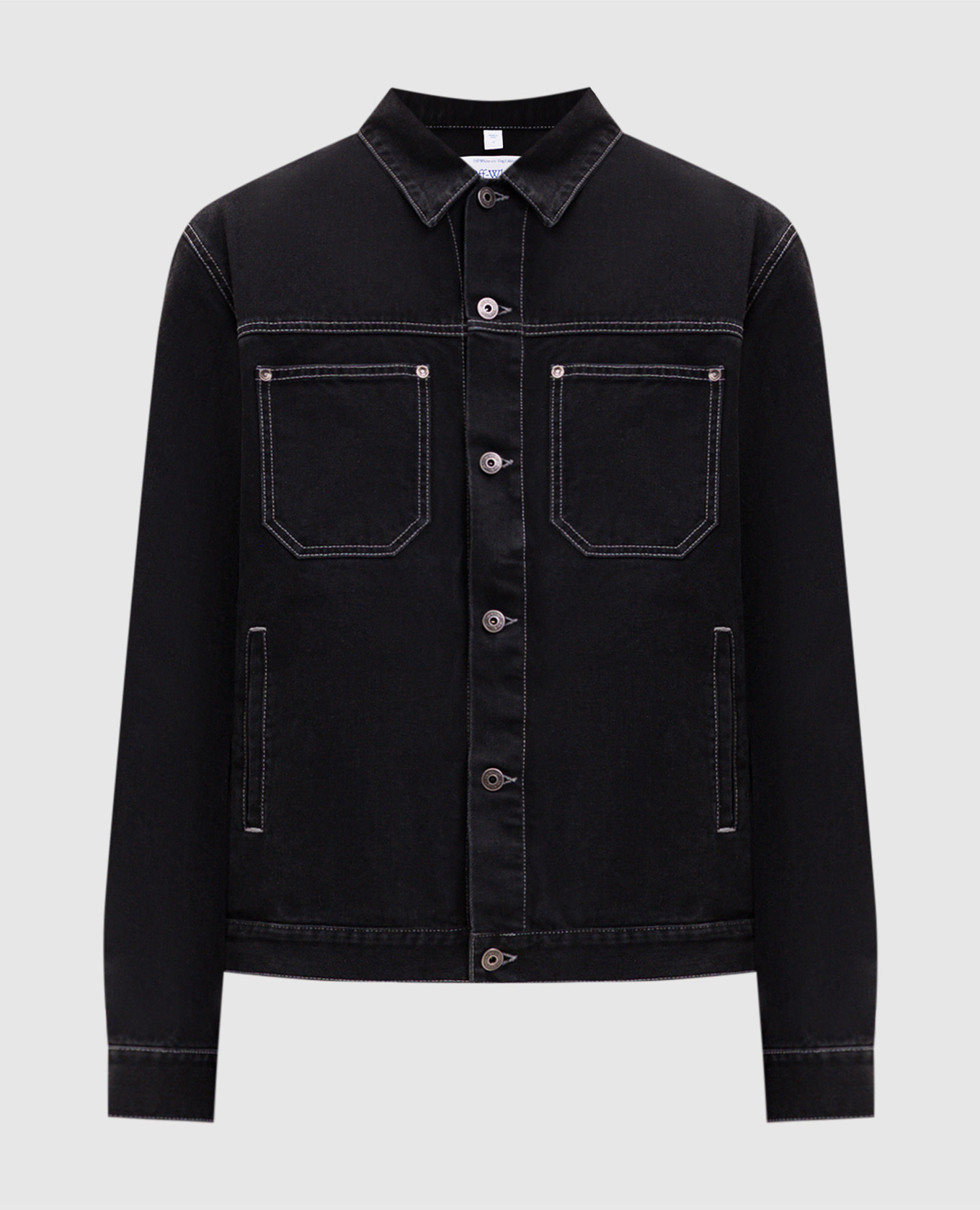 Black denim jacket