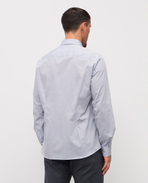 Florentino Blue paisley print shirt 225720520810