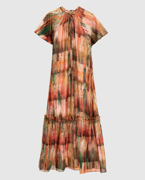 Momoni PALOMA silk dress with ruffle MODR02202MO