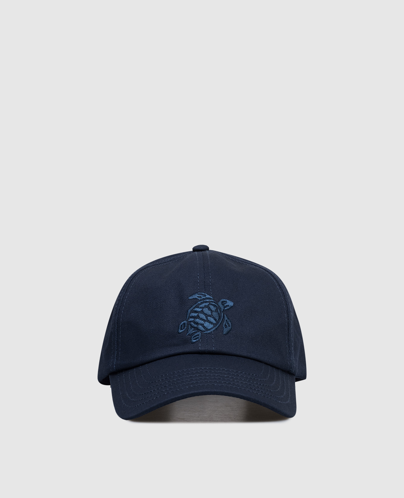 

Blue cap with embroidered emblem Vilebrequin