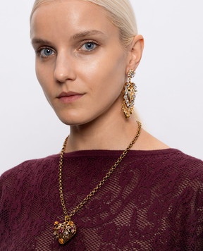 CelesteG Heart Openwork Gold Chain 1648
