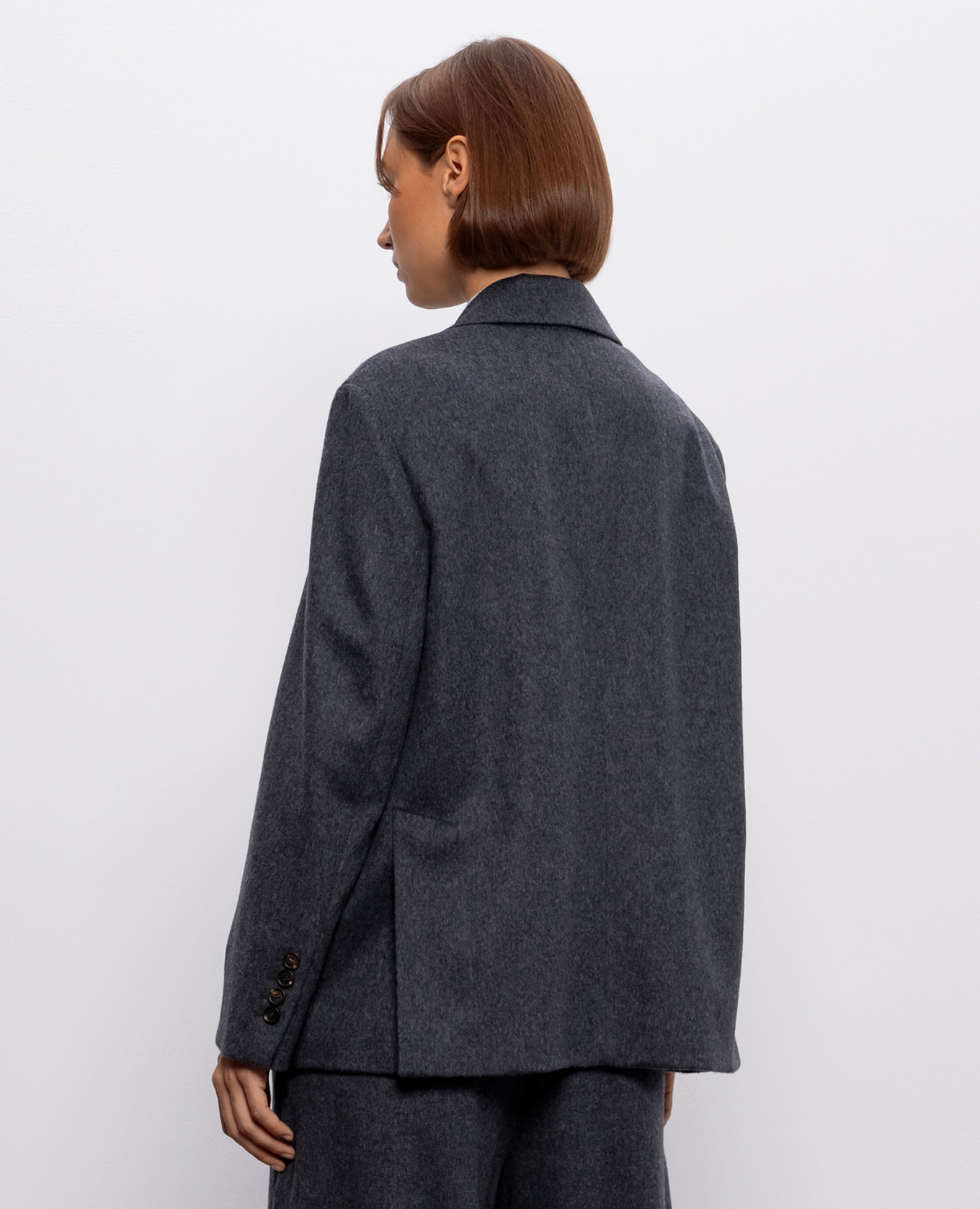 Gray wool jacket Brunello Cucinelli 4