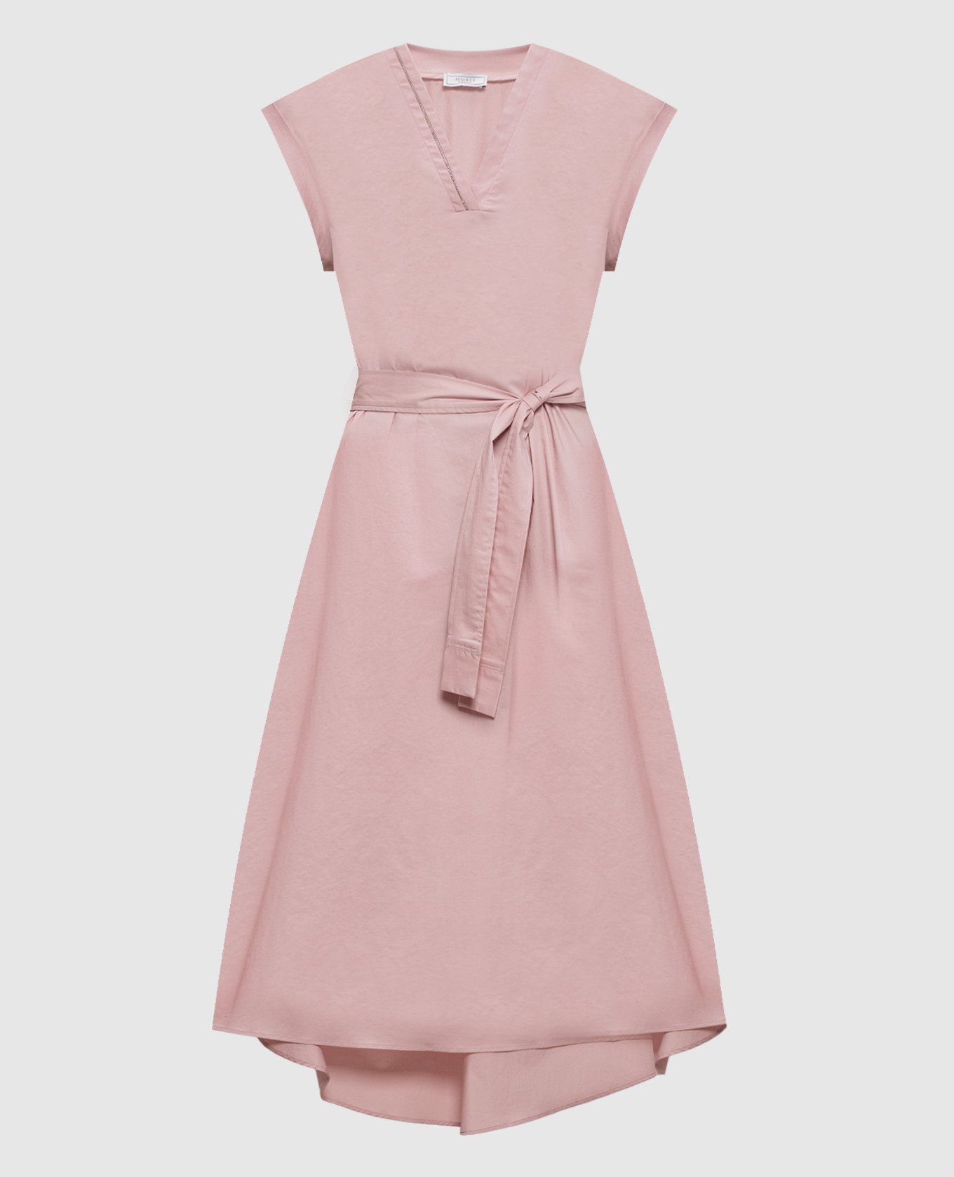 

Pink dress with monil chain Peserico