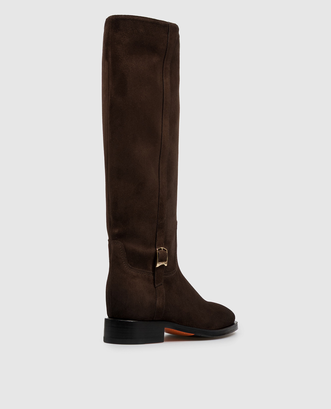 Brown suede boots Santoni 3