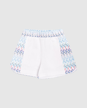 Missoni Children's white printed shorts MY6A21Z3183810