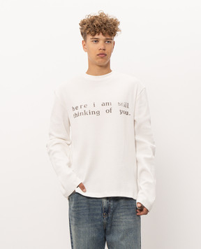 Misbhv Longsleeve I Am Still Thinking Of You in ivory 261U134
