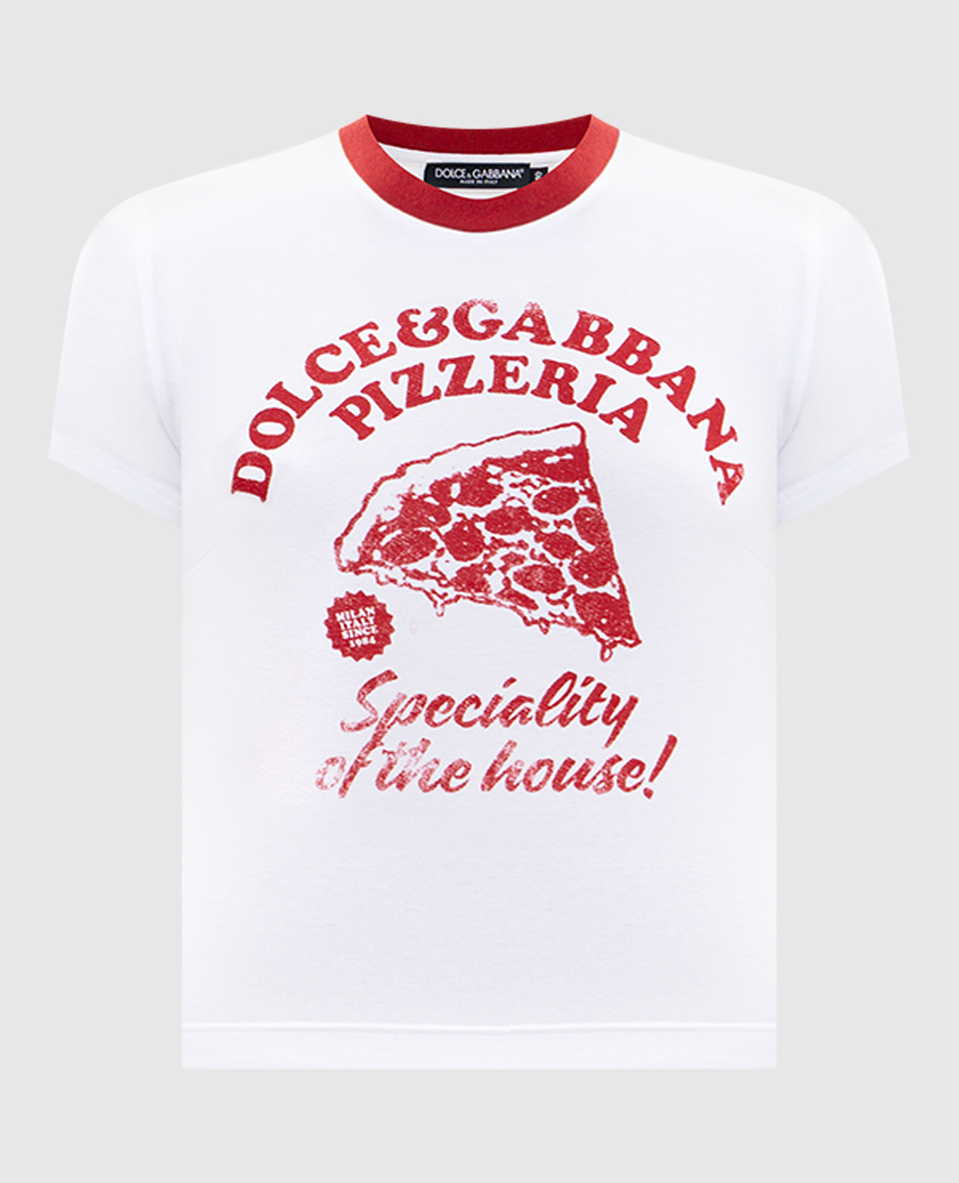 White T-shirt with contrasting print Dolce&Gabbana