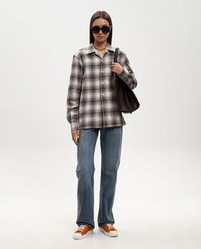 JW Anderson Gray checkered shirt SH0399PG1889