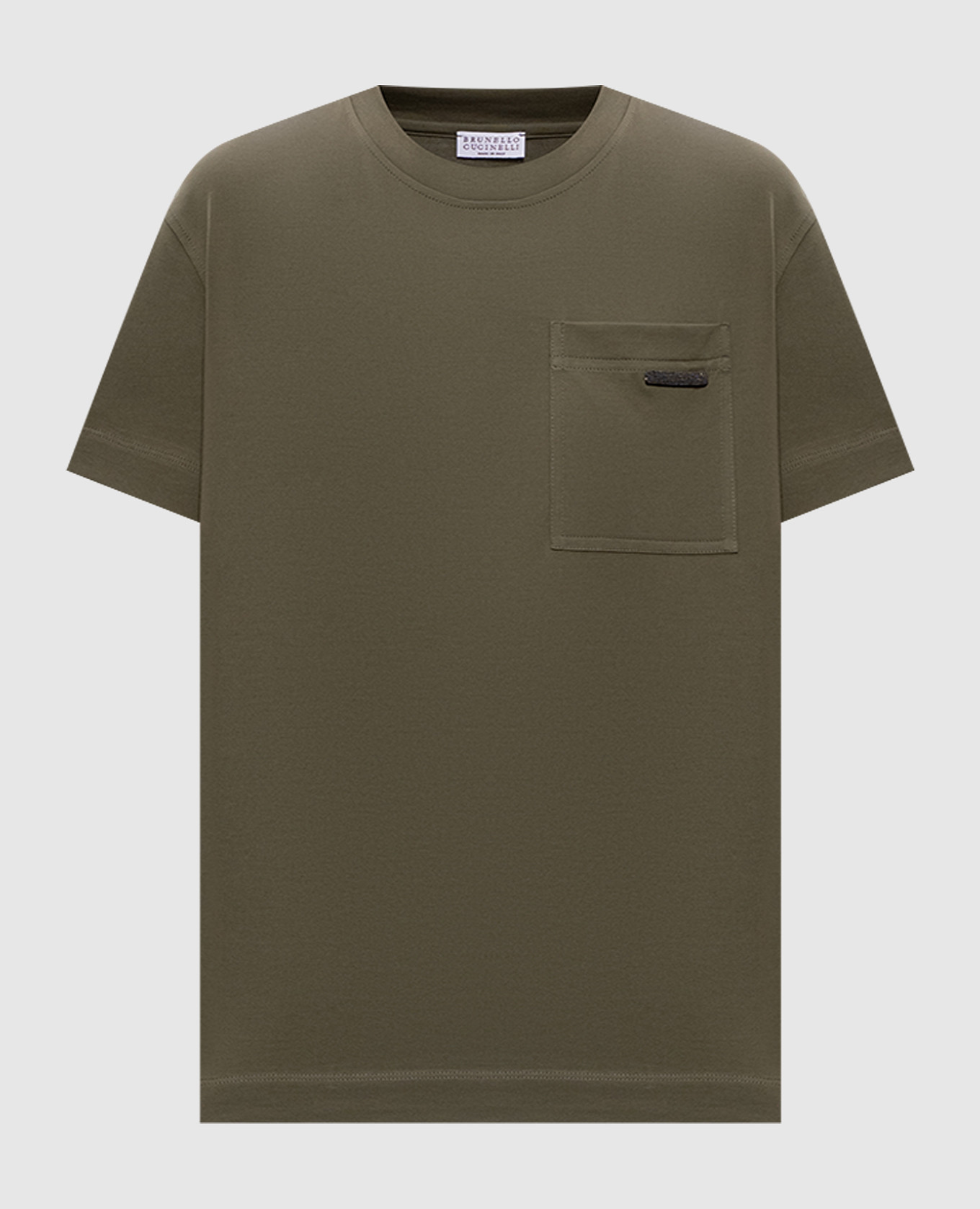 Green T-shirt with pocket