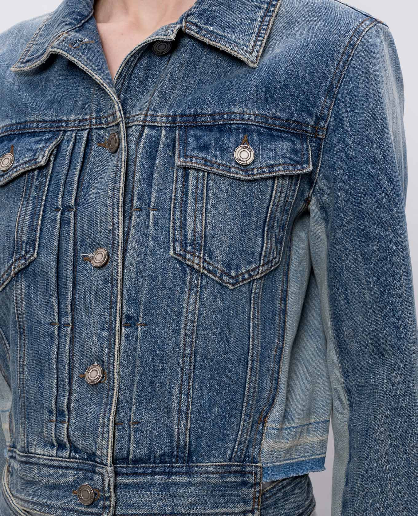 Blue denim jacket with vintage effect Juun.j 5