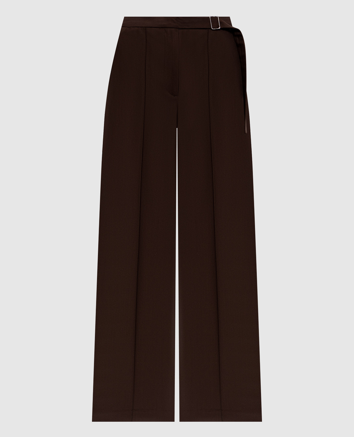 

Brown PRATT flared trousers with wool Loulou de Saison
