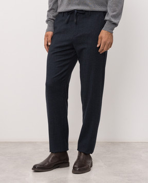 Canali Blue wool pants AR03472V91659