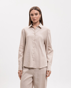 Max Mara Beige MXPBADESSE shirt with linen MXPBADESSE