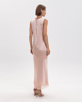 Twinset Pink dress with lace 262TP2120