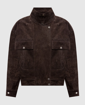 Babe Pay Pls Brown suede jacket 2614SUEDE